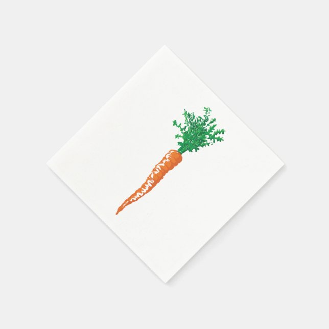 Niedlicher Carrot-Osterspass Serviette (Ecke)