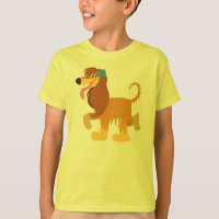 Niedlicher Cartoon Afghanischer Hund-Kinder-T - Sh
