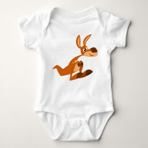 Niedlicher Cartoon Albern Kangaroo Baby Baby Strampler