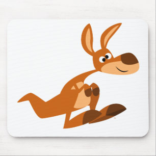 Niedlicher Cartoon Albern Kangaroo Mousepad