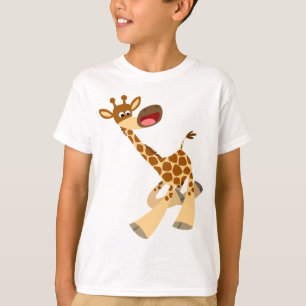 Niedlicher Cartoon Ambling Giraffe Children T - Sh T-Shirt