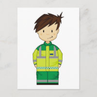 Niedlicher Cartoon Ambulance EMT