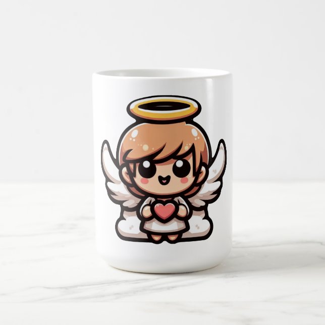 Niedlicher Cartoon Angel Kaffeetasse (Mittel)