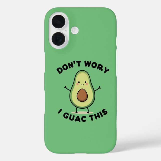 Niedlicher Cartoon Avocado Case-Mate iPhone Hülle (Rückseite)