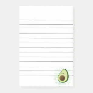Niedlicher Cartoon Avocado Unruhestifter Hintergru Post-it Klebezettel