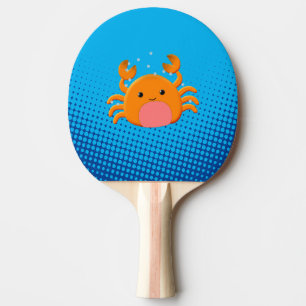 Niedlicher Cartoon Baby Crab Blue Ocean Tischtennis Schläger