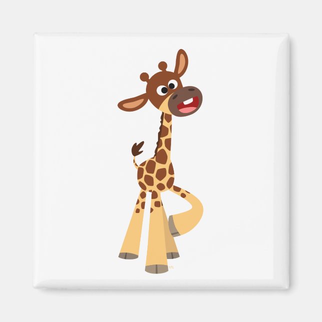 Niedlicher Cartoon Baby Giraffe Magnet (Vorne)