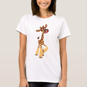 Niedlicher Cartoon Baby Giraffe Women T - Shirt
