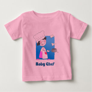 Niedlicher Cartoon-Baby-Koch Baby T-shirt