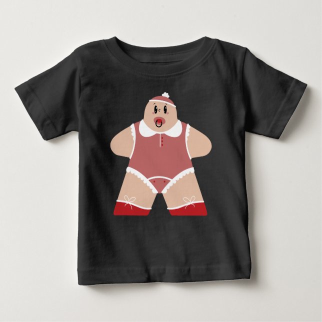 Niedlicher Cartoon Baby mit Schnuller Baby T-shirt (Vorderseite)