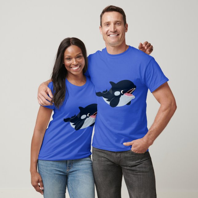 Niedlicher Cartoon Baby Orca T - Shirt (Unisex)