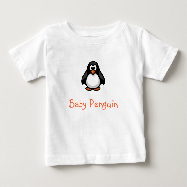 Niedlicher Cartoon Baby Penguin mit Hellnase T-shirt (Vorderseite)