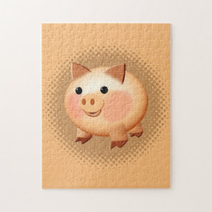 Niedlicher Cartoon Baby Pig Puzzle