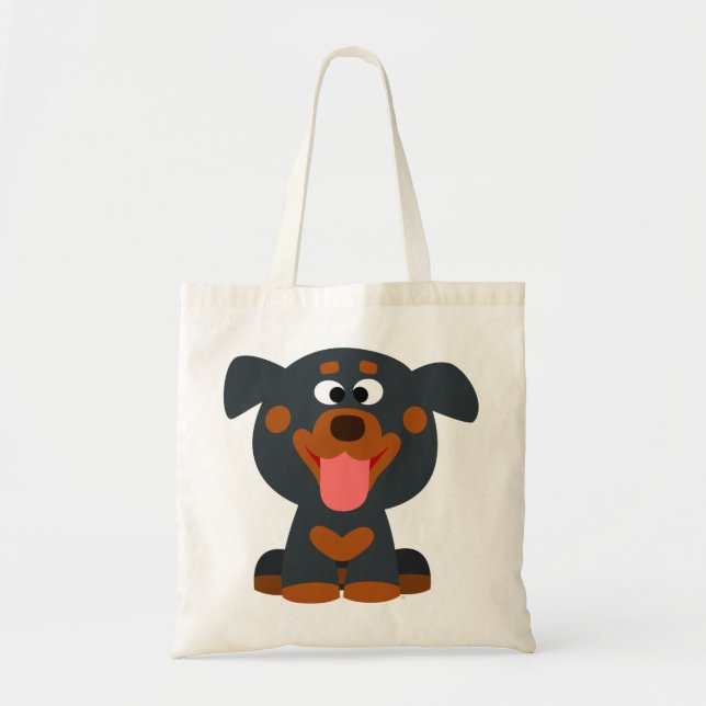 Niedlicher Cartoon Baby Rottweiler Bag Tragetasche (Vorne)