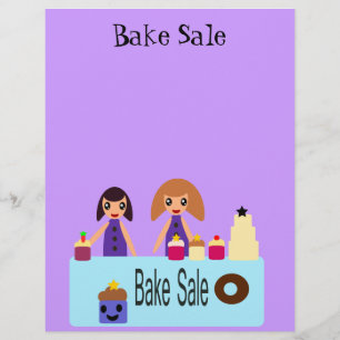 Niedlicher Cartoon Bake Sale Flyer