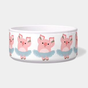 Niedlicher Cartoon Ballerina Pig Bowl Napf