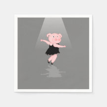 Niedlicher Cartoon Ballett Tanz Pig