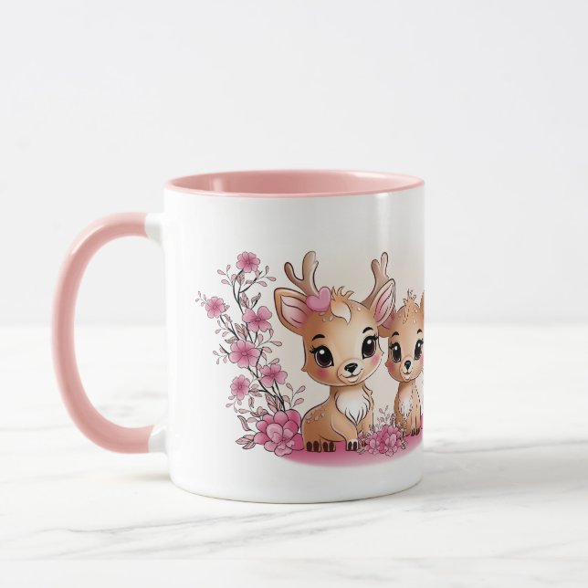 Niedlicher Cartoon Bambi Liebhaber Herzenslust Val Tasse (Links)