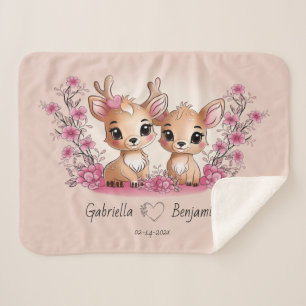 Niedlicher Cartoon Bambi Liebhaber Herzlich Willko Sherpadecke
