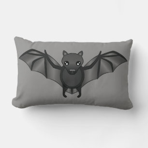 Niedlicher Cartoon Bat Halloween Illustration Lendenkissen
