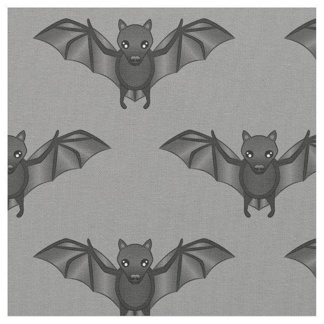 Niedlicher Cartoon Bat Muster Illustration Stoff (Nahaufnahme)