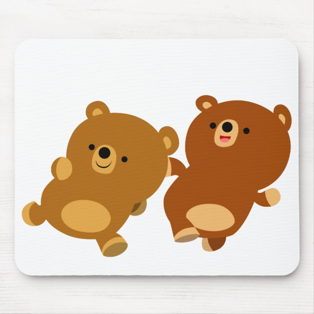 Niedlicher Cartoon Bears Mousepad (Vorne)