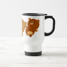 Niedlicher Cartoon Bears Travel Mug
