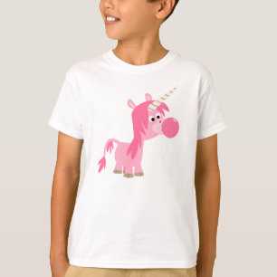 Niedlicher Cartoon Blubble Gum Unicorn Children T  T-Shirt