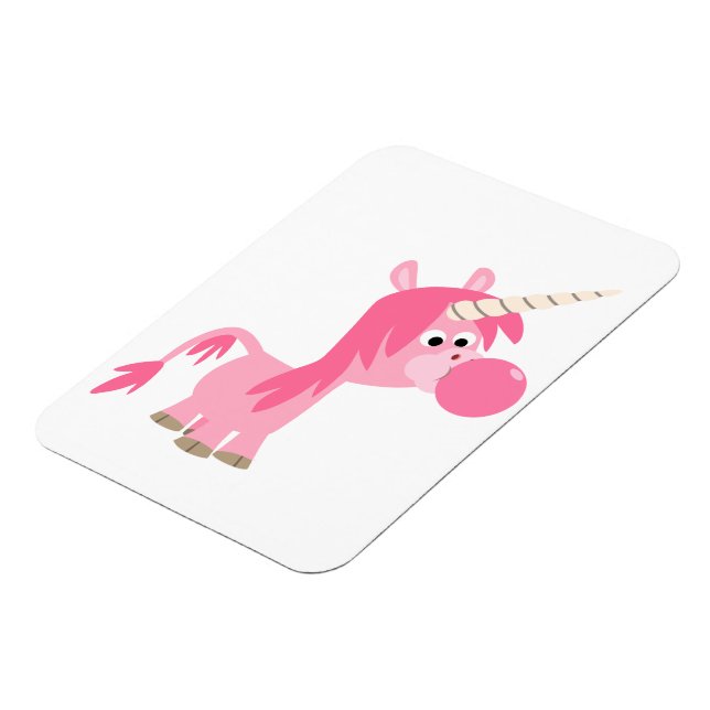 Niedlicher Cartoon Blubble Gum Unicorn Flexible Ma Magnet (Linke Seite)