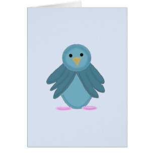 Niedlicher Cartoon Blue Bird