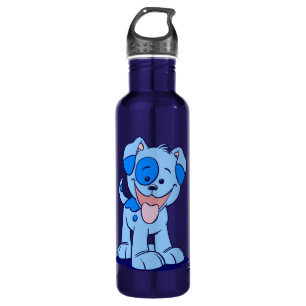Niedlicher Cartoon Blue Puppy Trinkflasche