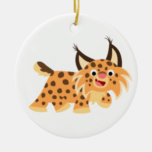 Niedlicher Cartoon Bobcat Ornament