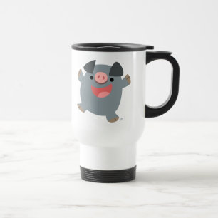 Niedlicher Cartoon Bouncy Pig Tasse