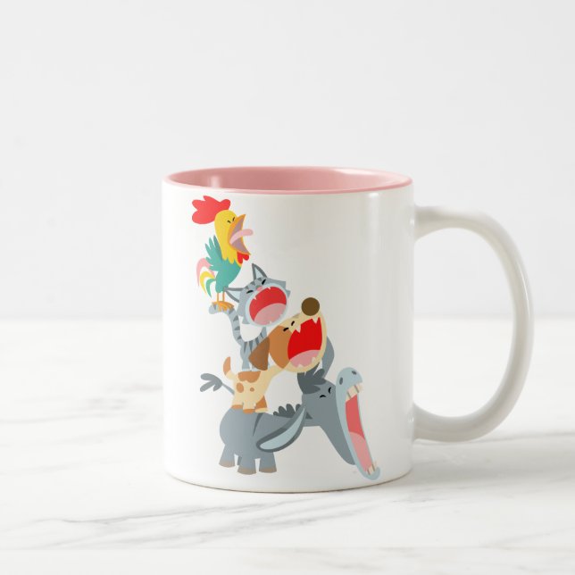 Niedlicher Cartoon Bremen Städtische Musiker Tasse (Rechts)