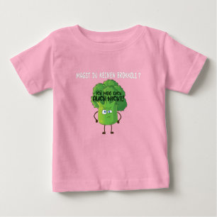 Niedlicher Cartoon Broccoli Sie mögen kein Broccol Baby T-shirt