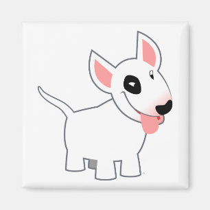 Niedlicher Cartoon Bull Terrier Magnet