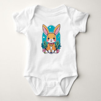 Niedlicher Cartoon Bunny Baby Strampler