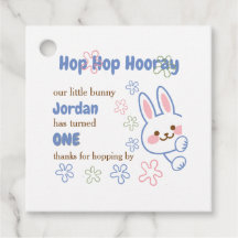 Niedlicher Cartoon Bunny Turning One Boys 1. Gebur