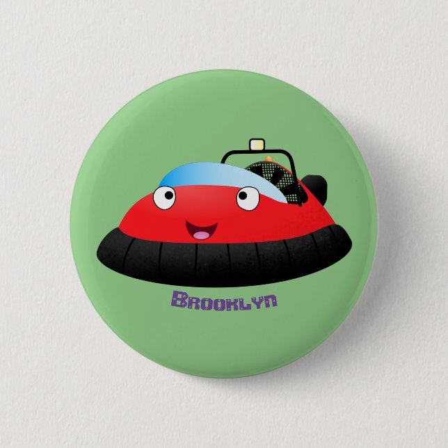 Niedlicher Cartoon Button (Vorderseite)
