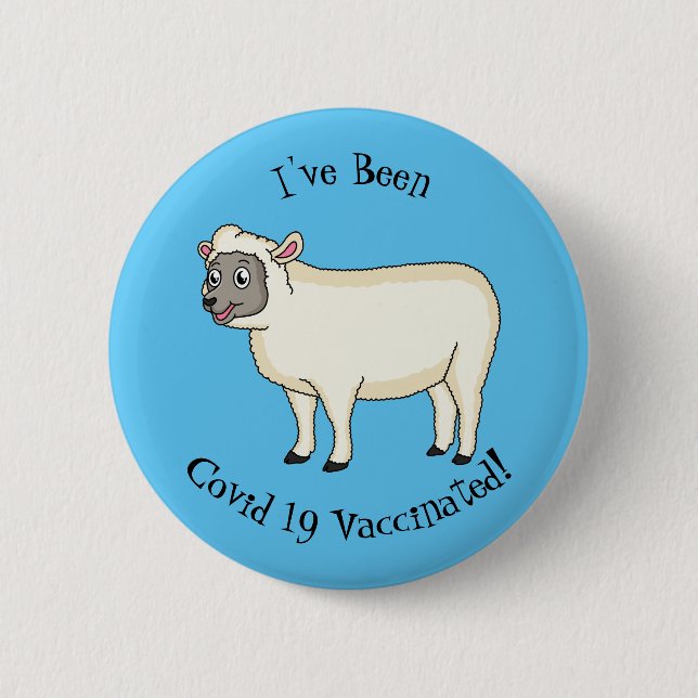 Niedlicher Cartoon Button (Vorderseite)