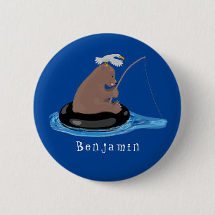 Niedlicher Cartoon Button