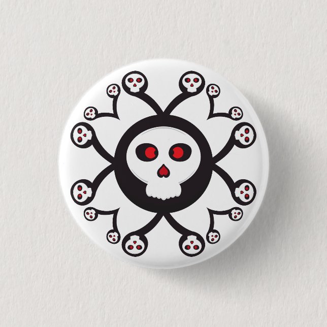 niedlicher Cartoon Button (Vorderseite)