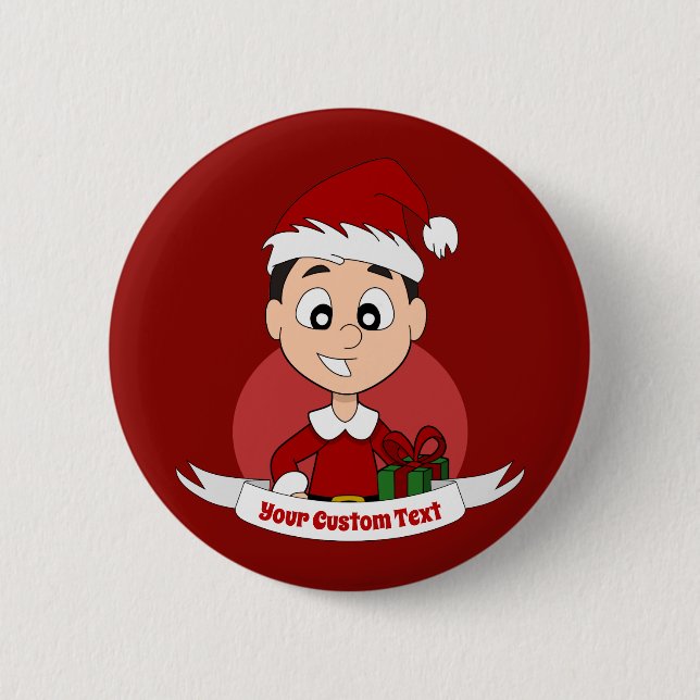 Niedlicher Cartoon Button (Vorderseite)