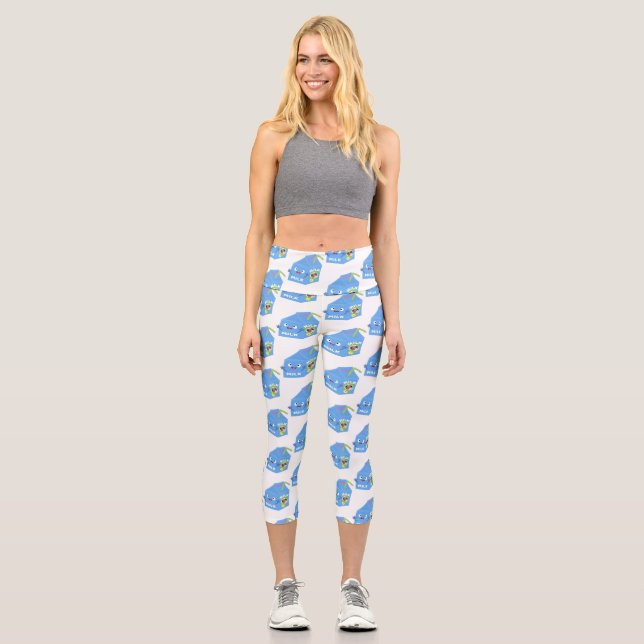 Niedlicher Cartoon Capri Leggings (Vorderseite)