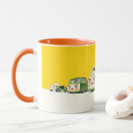 Niedlicher Cartoon Cars Lineup Tasse