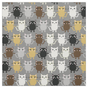 Niedlicher Cartoon Cats Baby Kinderzimmer Kinderzi Stoff