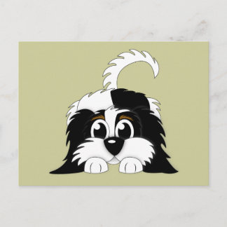 Niedlicher Cartoon Cavachon Postkarte