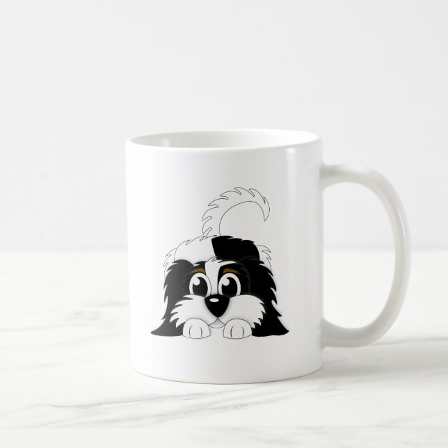 Niedlicher Cartoon Cavachon Tasse (Rechts)