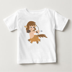 Niedlicher Cartoon Centaur Sagittarier Ruffle T - Baby T-shirt