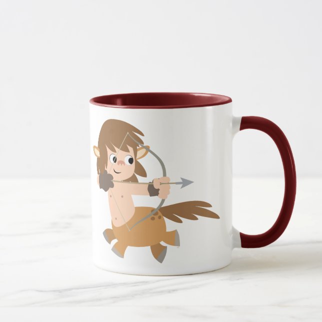 Niedlicher Cartoon Centaur Sagittarier Tasse (Rechts)